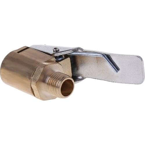 1PC Car Auto Brass 8mm Tyre Wheel Tire Air Chuck Inflator Pump Valve Clip Clamp Connector Adapter Car-styling Q9QD