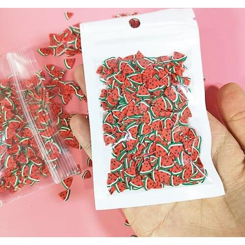 10g 2021 New Fruit Slices Filler For Nail Art Slime Fruit Addition For Lizun Diy Charm Slime Accessories Decoration Toy Supplies