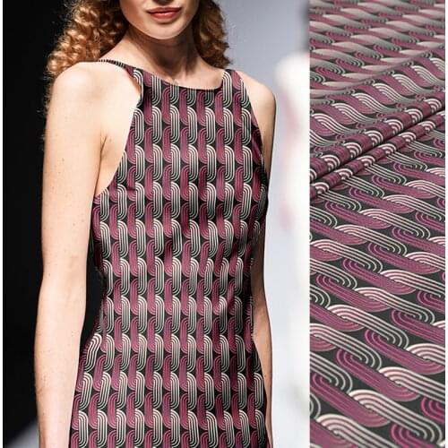 140CM 16MM Print Thin Crepe De Chine Fabric for Summer Dress Skirt Shirt Scarf Pants J143