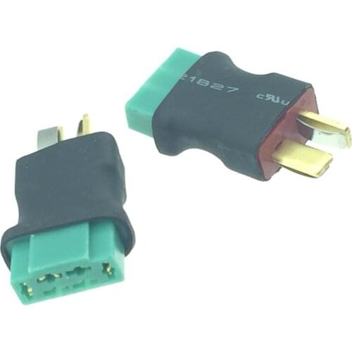 1pce T-Plug Deans Male to MPX Multiplex Female No wire adapter connector for RC battery