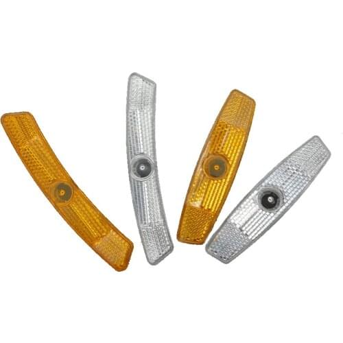 2PCS/Set Plastic Bicycle Wheel Spokes Reflector Snap-type Mountain Road Bikes Safety Warning Reflector