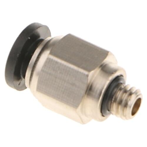 2x M6 3D Printer J-Head Feeding Tube Fitting Pneumatic Straight Connector