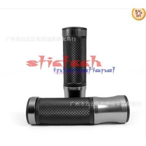 By dhl or ems 50pair ALUMINUM 7/8'' inch 22mm motobike BIKE BAR END WEIGHT motorcycle rubber handlebar Rubber BIKE