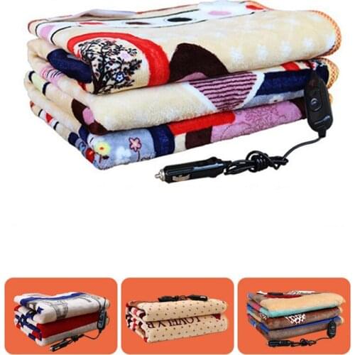 24V Car Electric Heating Blanket With Cigarette Lighter Electric Heating Quilt Large Truck Electric Heating Cushion Heater