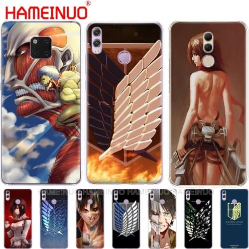 Anime Japanese attack on Titan Cover phone Case for Huawei NOVA 3 3i mate 20 pro for honor 8x max note 10