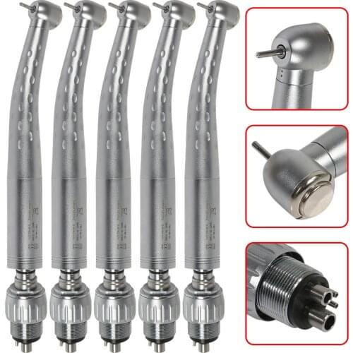 1-5PCS KAVO Style Dental High Speed Handpiece Big head Torque Push Button Turbine 4 Hole Quick Coupler