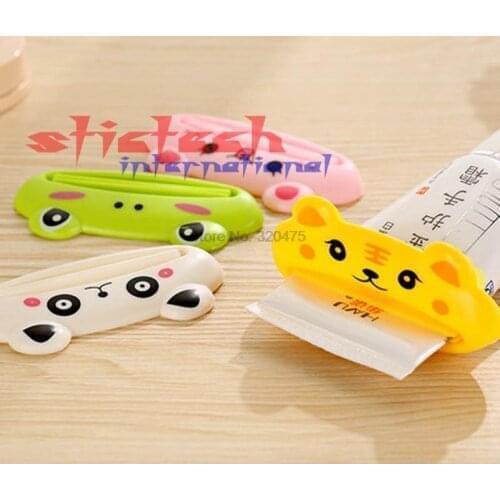 By dhl or ems 500 pieces hot sale Cartoon Toothpaste Squeezer, Tube Rolling Holder Squeezer Toothpaste Dispenser, Bathroom Sets