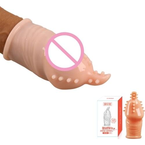 Adults Intimate Goods Lengthen Reusable Enlargement Condoms Extend G Point Ring Male Penis Extension Sleeves Sex Toys For Man