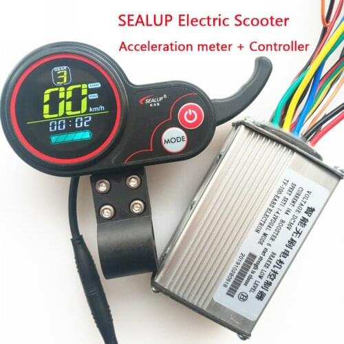 For SEALUP Electric Scooter 36V 48V Motor Brushless Controller Electric Mountain Bike Speed Controller with LCD Display Panel