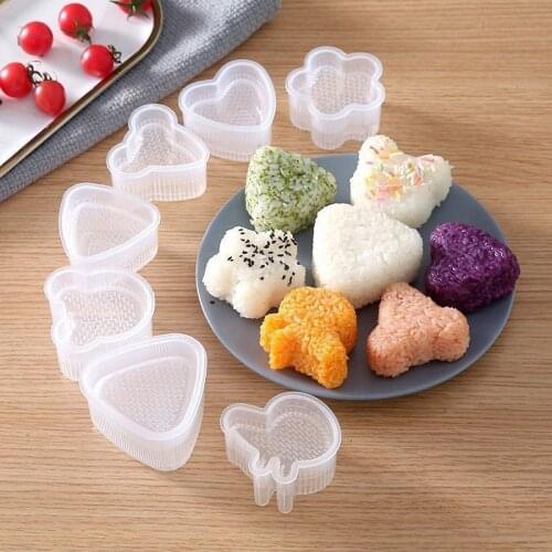 Kitchen Gadgets Onigiri Set for Sushi Rolls Sushi Mold Triangular Sushi Maker DIY Sushi Mold Onigiri Rice Food Press Sushi Kit