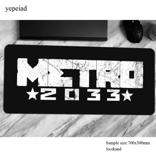 Metro 2033 mouse pad gamer 700x300x3mm mousepad esports rubber desk mat locrkand gaming accessories game keyboard mats oversized