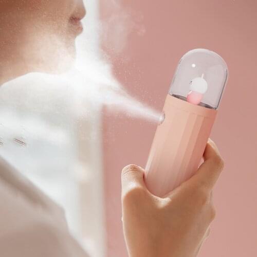 Cute Animal Mini Nano Facial Sprayer Steaming Facial Humidifier Vaporizer 20ml Portable Face Steamer Women Beauty Skin Care Tool