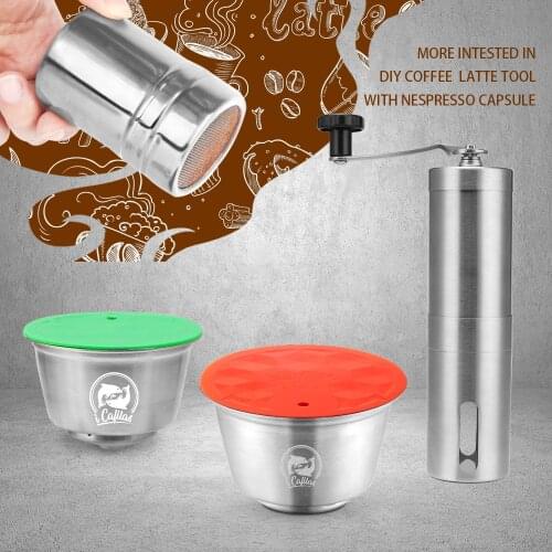 STAINLESS STEEL Metal Reusable Capsule Compatible with coffee Machine Refillable Reusable capsule