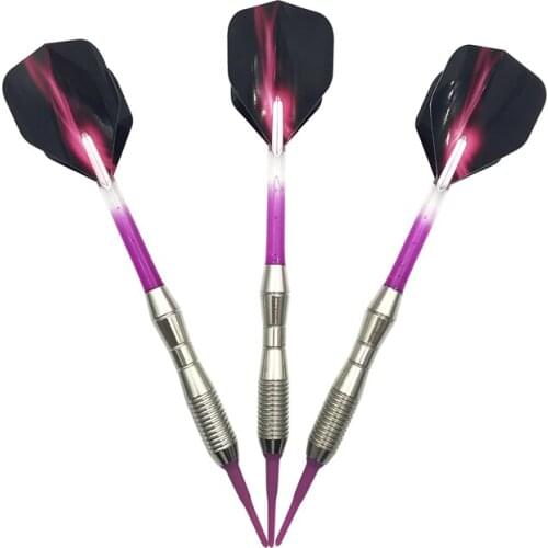 New High-quality Sofe Pointed Darts 3Pcs/set 17g Standard Safe Electronic Darts Dart Shafts Aurora Wing Dardos Flight Flechette