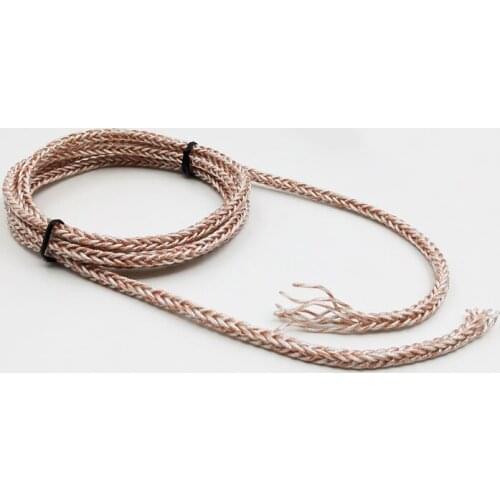 Diy earphone wire 56core 8share waved 1.3meters