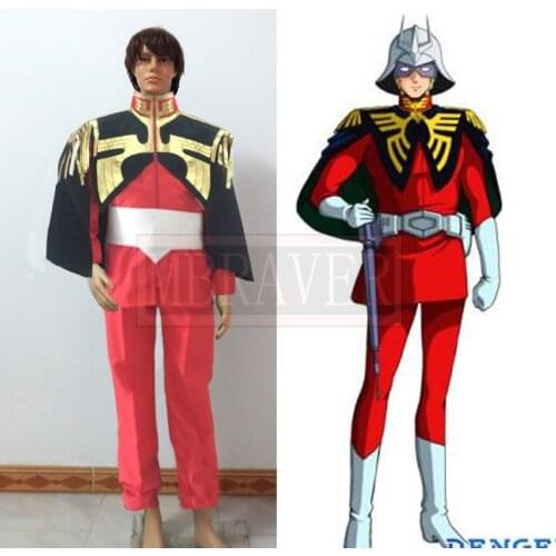 Gundam Seed Char Aznable Uniform Cosplay Costume Christmas Halloween Custom Made Any Size