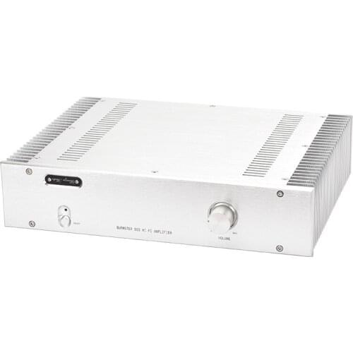 BZ3608A silver Aluminum Enclosure heatsink power amplifier DIY box chassis