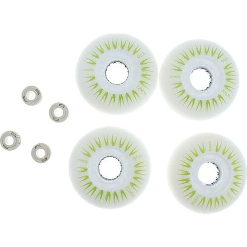 4 Pieces of LED Inline Skates, Light Castors, Replacement Wheels for Roller Skates