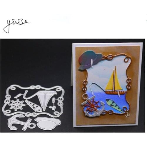 VCD167 Summer Sail SCRAPBOOK Metal Cutting Dies For Scrapbooking Stencils DIY Album Cards Decoration Embossing Folder Die Cuts