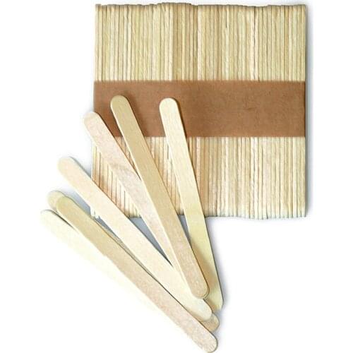 10/20/50pcs Set Ice Cream Stick Wooden Eco-Friendly Ice Cream Accessories DIY Popsicle Sticks Kitchen Accessories