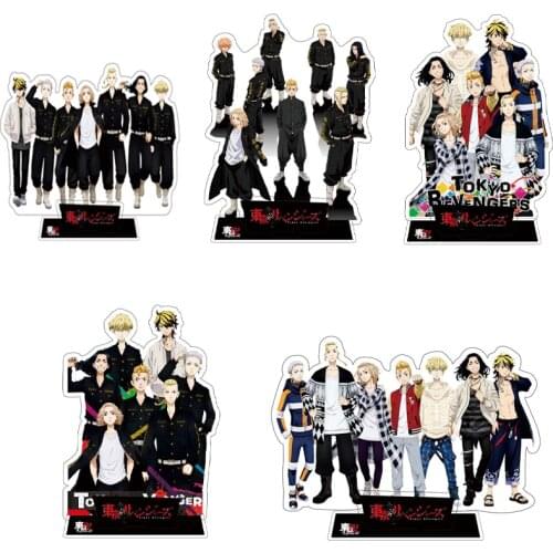 5 Style 10Pcs Anime Tokyo Revengers Figure Cosplay Acrylic Stands Protagonist Model Plate Fans Gift Collection Props Wholesale