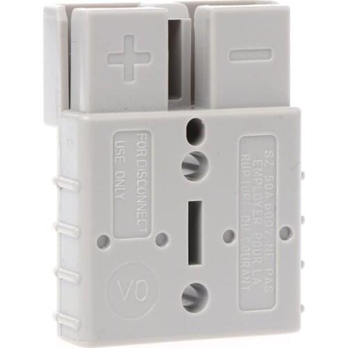 50A 600V Grey Power Charger Battery for Plug Connector Electronic Accessories for Solar Panels/Dual Battery Systems/Caravans/4WD