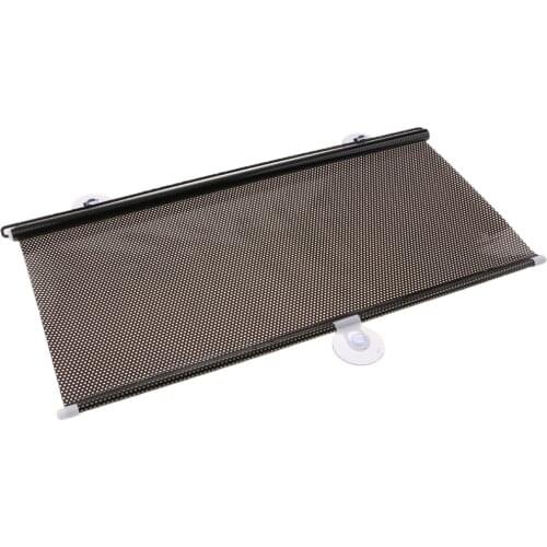 58CM Car Window Roller Blinds Sun Block Shades Children Interior Protection Black