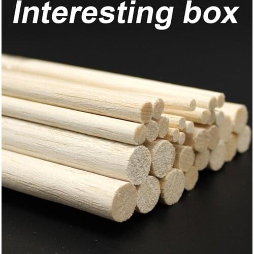 Balsa wood round bar balsa wood model material DIY aircraft wooden aviation model making wood strip accessories