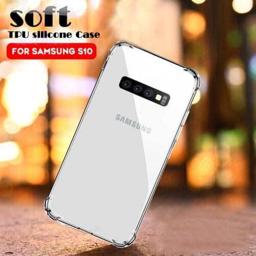 Phone Bag Cover For Samsung Galaxy S10 plus Case Ultra Thin Clear Soft TPU Case on For Samsung S10e S10+ S 10 10e Fundas Housing