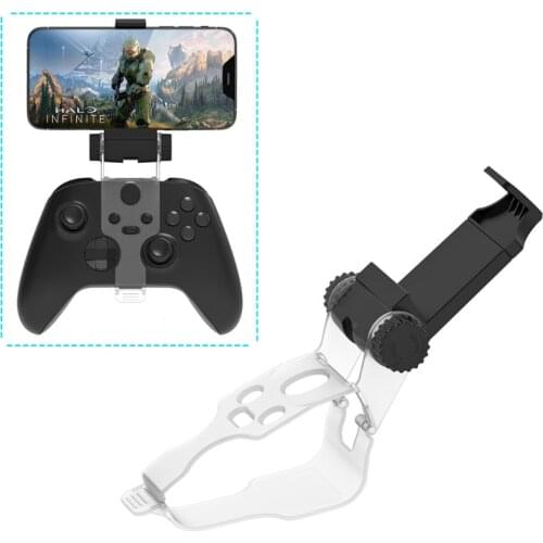 Adjustable Phone Clip Holder Compatible with Xbox One S X Series X Controller Phone Clamp Mount for iPhone Android Phone