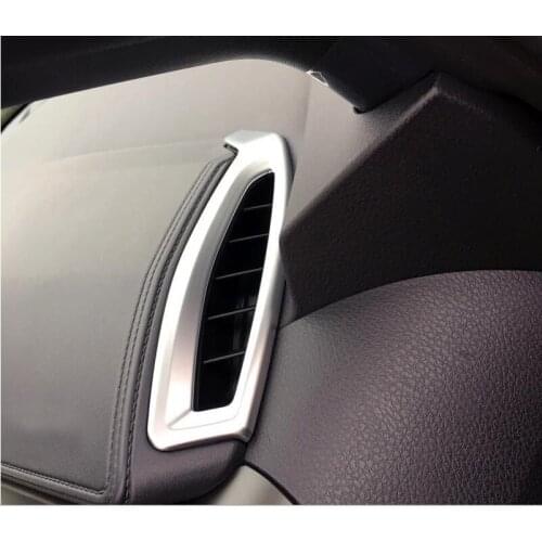 ABS Plastic Chrome Mirror and matt Upper Air Vent Cover Trims 2 PCS For Toyota C-HR C HR 2016 2017 car accessories