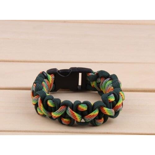 Retail PARACORD BRACELETS KIT Military Emergency Survival Bracelet 550 KingSurvival Bracelet 550 King Unisex
