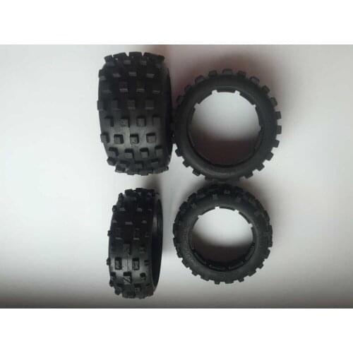 Front & Rear Knobby Tire Set (without Inner Foam) for 1/5 HPI Baja 5b Ss Rovan Kingmotor Car (2x Front and 2x Rear)