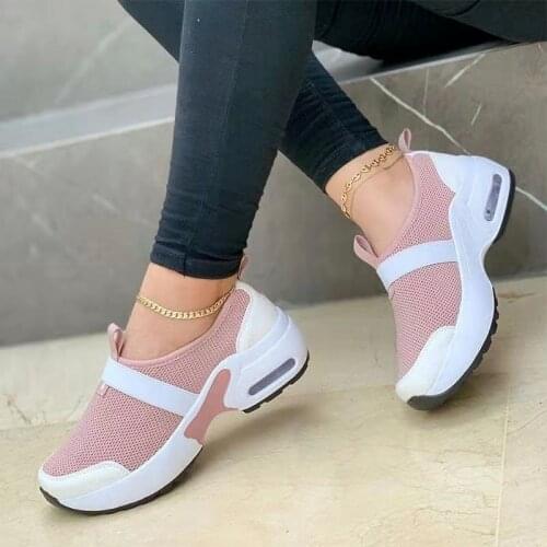 Summer Women Casual Shoes Sneakers Women Shoes 2021 New Mesh Breathable Platform Chaussure Femme Non SlipWomen Vulcanize Shoes