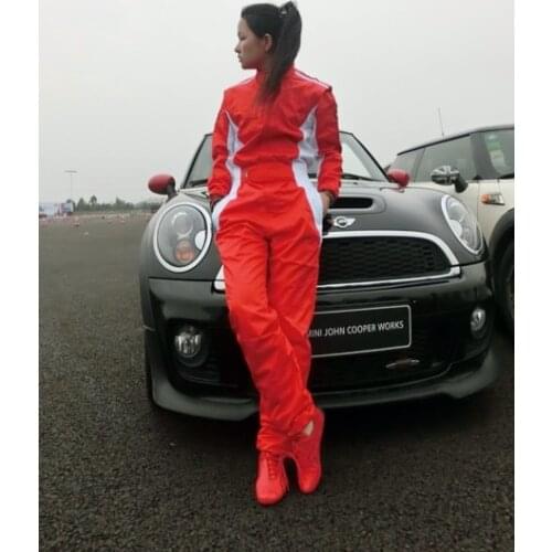 2018 new car race suit polyester not fireproof men and wowen black blue red and blue 4 colors and size XS-4XL free shipping