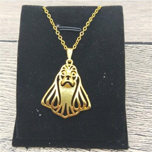 New American Cocker Spaniel Necklace Trendy Style Pet Dog Pendant Necklace Women Pet Jewellery Fashion Animal Dog Jewellery