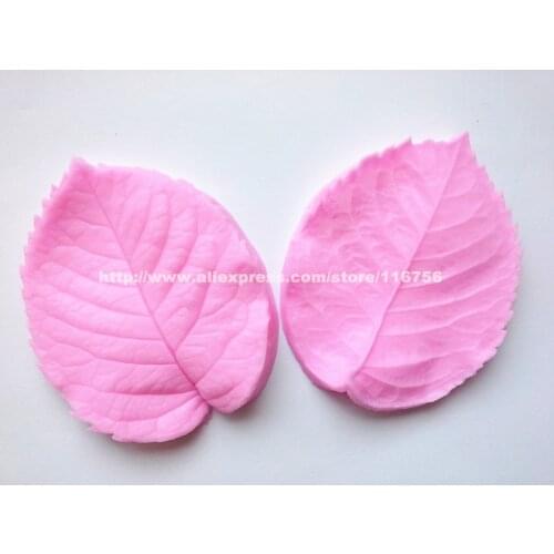 New! Free Shipping Leaf Press Mold Shaped Silicone Mold Cake Decoration Fondant Cake 3D Food Grade Silicone Mould 134