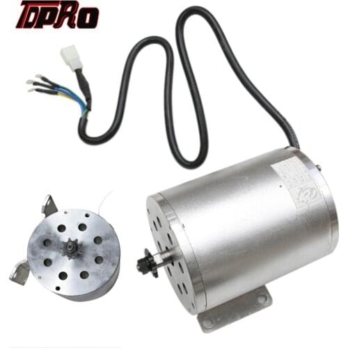 TDPRO New T8F 9T 48v 1800w DC Electric Brushless Start Motor 4500rpm Silver Non-Brush DC Motors For Buggy ATV Go Kart Dirt ATVs