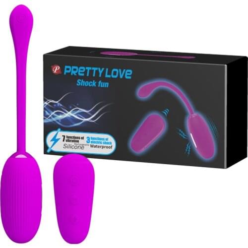 New 3 Speeds Electro Shock Plus 7 Speeds Remote Control Vibrator Vaginal Balls Bullet Vibrator, Electro Sex Toys For Woman