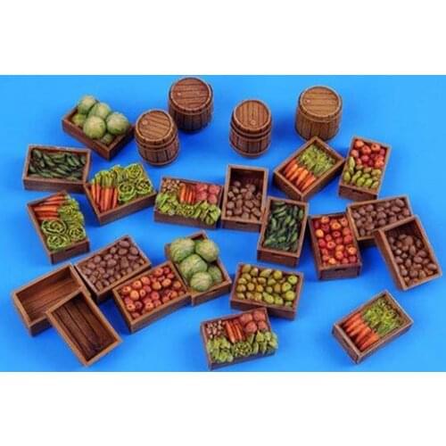 New Unassembled 1/35 modern SUPPLIES accessories set Resin Figure Unpainted Model Kit