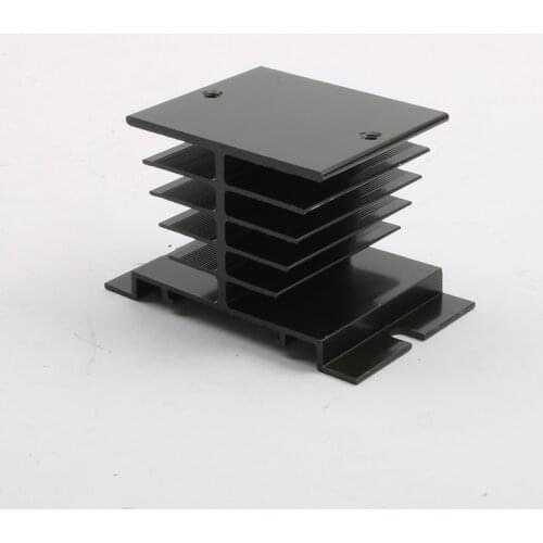1pc Single Phase Solid State Relay SSR Aluminum Heat Sink Dissipation Radiator Newest,Suitable for 10A-40A relay