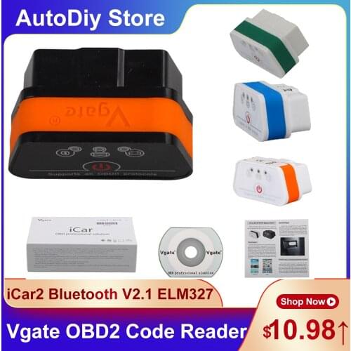 Original iCar2 ELM327 Bluetooth V2.1 OBD2/EOBD Code Reader Professional Diagnostic Scanner Tools Supports All OBDII Protocols