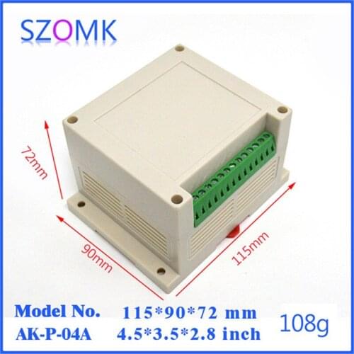 Plastic box case electronic project box for Diy housing (1 pcs) 115*90*72mm din rail enclosure control box distrubition box