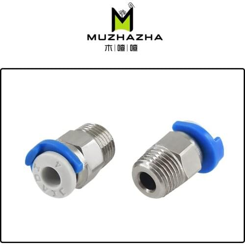 Pneumatic Fittings Connector Straight Air 3D Printer Copper For Ender 3 MK8 CR10 Extruder PC4-01 Perforated Pneumatic Connector