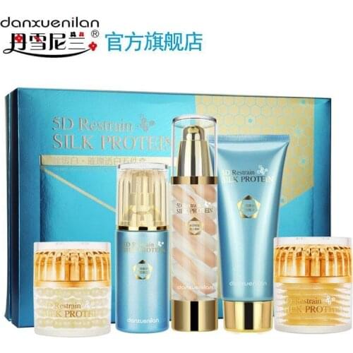 Genuine Danxuenilan 5D Silk protein bright White Five piece suit ruddy complexion