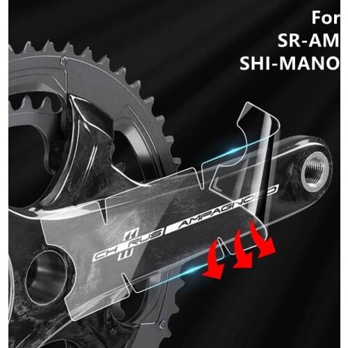 Bicycle Crank Protector Stickers Decals Road Bike Adhesive TPH Film For SRAM/SHIMAN0 Cycling Crankset Protector Stickers Parts
