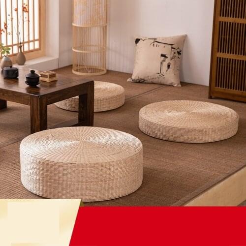 Futon Rattan Tea Ceremony Worship Buddha Pad Meditation Thickening Meditation Pupa Meditation Sitting Cushion Tatami Yoga Mat