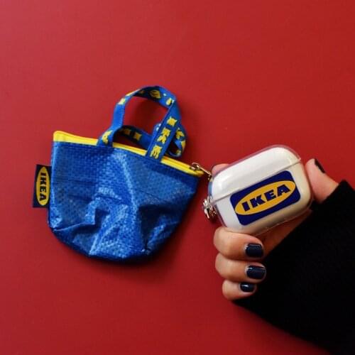 Cute Mini Coin Purse Bag Earphone Case For Apple AirPods Pro 3 Soft Silicone Cover Air Pods 2 1 Luxury Wallet Pouch Protection