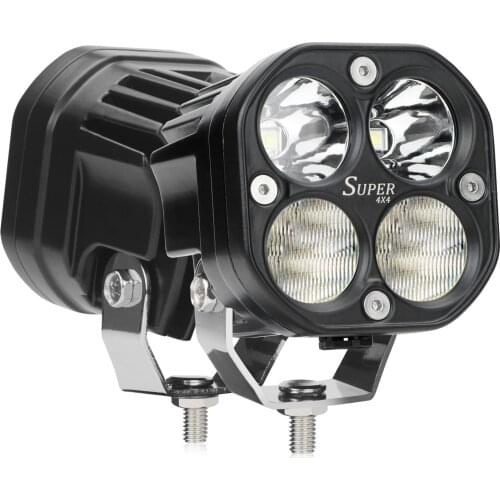 3inch Barra Led Pods 12V 40W Offroad Work Light Bar Combo Spot Flood Yellow Fog Waterproof Lamp for 4X4 4WD Truck Motorcycle ATV