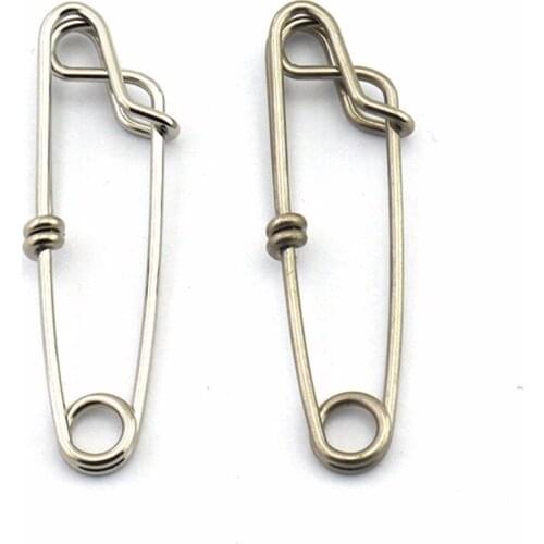 TOPIND 10 Stainless fishing Open Eye Snap Swivel longline snap